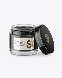 Opened Clear Jar With Black Gel Mockup High Angle Shot In Jar Mockups On Yellow Images Object Mockups In 2020 Mockup Free Psd Free Mockup Mockup Psd