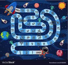 A Space Maze Game Template Royalty Free Vector Image Maze Game Game Template Space Theme