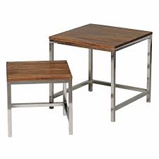 Couchtisch aus teakholz schwarz 120x60x38. Wohnling 2er Set Satztisch Guna Massiv Holz Sheesham Wohnzimmer Tisch Metallgestell Landhausstil Beistelltisch Braun Natur