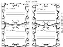 black and white free printable exit ticket useful at the end of a lesson bilingual worksheets school activities spanish worksheets