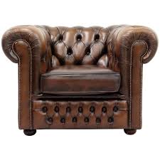 Chesterfield Chippendale Armchair Club Chair Leather Antique Leather Leather Club Chairs Leather Chair Club Chairs