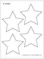 Stars Printable Templates Coloring Pages Firstpalette Com Star Template Printable Star Template Ornament Template