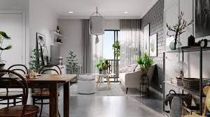Grey and white interior design. Scandinavian Home Design With Gray And White Decor
