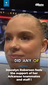 ❤️❤️❤️Joscelyn Roberson can feel the support of her Arkansas teammates and  staff while competing at the Xfinity U.S. Championships! , 🎥Inside  Gymnastics, #gymnastics #ncaagymnastics #gymnast #olympics ...