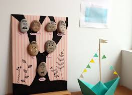 diy deco arbre genealogique en galets mamandiy fete des peres diy arbre genealogique