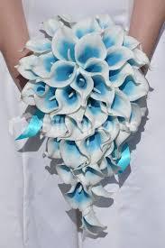 After all it is the most important day of your life and you'll. Electric Blue Tipped Fresh Touch Calla Lily Teardrop Bridal Wedding Bouquet Electr Calla Lily Bouquet Wedding Wedding Bridal Bouquets Calla Lily Bridal Bouquet