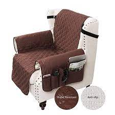 sanli recliner cover with tv remote control holder armrest organizer sofa chair protector with 5 pocket armchair caddy rec recliner cover recliner sofa chair