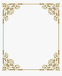 Elegant Gold Page Borders Hd Png Download Is Free Transparent Png Image To Explore More Similar Hd Image On Pngitem Page Borders Design Page Borders Borders