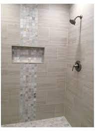 Neutral Shower Tile Shower Tile Designs Beige Showertiledesignsbeige Neutral Shower Tile In Grays And Beig In 2021 Large Shower Tile Shower Tile Bathrooms Remodel