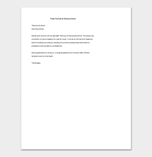 Thank You Note For Dinner Format Sample Notes
