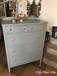 Beautiful Vintage Dresser Painted With The Plaster Paint Company S One Step Paint In Stone Hardware Plaster Paint Plaster Paint Company Furniture Inspiration