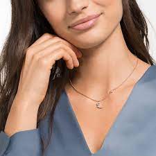 Penelope Cruz Moonsun Necklace White Rose Gold Plating Exclusively On Swarovski Com 129 Necklace Gold Tones Rose Gold Plates