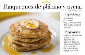 Panqueques De Platano Y Avena Hotcakes Receta Recetas De Comida Faciles Panqueques Saludables