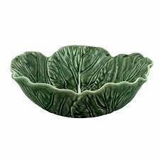 Bordallo Pinheiro Cabbage Green Bowl 27 Oz Individual Salad Bowl Green Bowl Individual Salads Cabbage