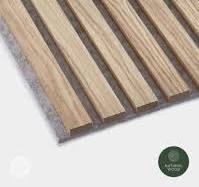 Luxury American Oak | Gray Felt | Acoustic Slat Wood Wall Panels | Original Slatpanel®