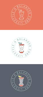 Health Coach Logo Modern Fresh Colorful Healthy Eating And Lifestyle Brand And Logo Design By Dapper Fox Logo Fo Health Coach Logo Healthy Logo Coach Logo