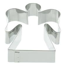 Approximate size 9 x 10 cm made to order please allow up to 3 days each cutter might be slightly smaller . Cookie Cutter Angel Stainless Steel 140 Mm X 100 Mm H 30 Mm