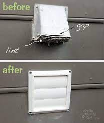 We offer vent cover replacement service, removing the old worn out cap and replacing with a new one that's caulked to ensure it stays in place. Before And After Dryer Vent Dryer Hose Clean Dryer Vent Dryer Vent Hose