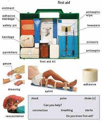 First Aid Kit Vocabulary In English Eslbuzz Learning English English Vocabulary Learn English Learn English Vocabulary