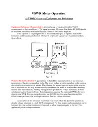 We did not find results for: A Vswr Measuring Equipment And Techniques
