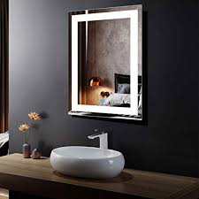 If you're lucky, they in small bathrooms where extra space is minimal, a door organizer is an efficient way to add more. Led Lighted Bathroom Mirror With Touch Screen Extra Large Bathroom Vanity Mirror For Wall Wall Mirrors For Bathroom With Lights White Mirrors Backlit Mirror Espejo De Bano 71x32 In D Ck010 A Buy Online