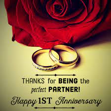 30 best happy anniversary wishes for friends sms; First Anniversary Quotes And Messages For Him And Her Holidappy