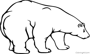 Polar bear and her baby coloring page to color, print and download for free along with bunch of favorite polar bear coloring page for kids. Easy Realistic Polar Bear Coloring Page Coloringall