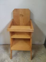 Vintage handmade wood doll baby high chair, wooden doll baby high chair toy 27 1950s renewedheartscompany. Wooden Doll High Chair Community Playthings C 1970 S 28 Tall The Second Knob Gifts Antiques