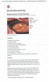 Rainy Day Chicken And Rice Soup By Trisha Yearwood Rice Soup Rice Soup Recipes Food Network Recipes