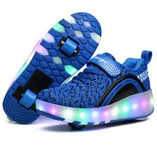 Nsasy Roller Shoes Girls Boys Wheel Shoes Kids Roller Skates Shoes Led Light Up Wheel Shoes For Kids For Kids For Chil Kid Shoes Roller Shoes Light Up Sneakers