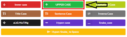 Camel case is the practice of capitalizing the first letter of each word in a series and then snake case (stylized as snake_case) is also another word convention similar to camelcase. What Is Uppercase And When To Use Uppercase Easycaseconverter