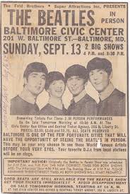 Vintage Concert Ads From 1st Mariner Arena Pictures The Beatles Beatles Poster Beatles One