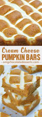 Pumpkin Bars With Cream Cheese Recipe Dessert Recipes Easy Pumpkin Dessert Desserts