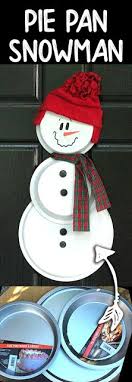 Pie Plate And Pizza Pan Snowman Via Thekimsixfix Com Xmas Crafts Snowman Decorations Winter Crafts
