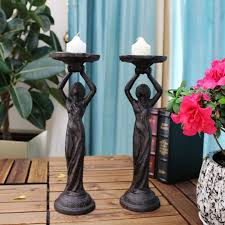 Black iron pillar candle holders. Matt Black Cast Iron Ornate 5 Pillar Candle Holder Wedding Table Centrepiece Candle Candlesticks Home Decor