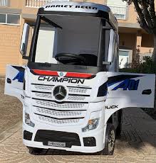 Camion Mercedes Actros 12v Infantil 4 Motores Blanco Coches De Juguete Para Ninos Coche Para Ninos Motos De Cross Para Ninos