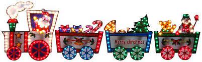 36 H Lighted Christmas Train At Menards Christmas Train Yard Decor Christmas Landscape