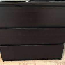 3 drawer nightstand ikea ✅. Best Ikea Malm 3 Drawer Dresser Brown Black Euc For Sale In Airdrie Alberta For 2021