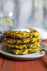Turmeric Zucchini And Potato Fritters Recipe Vegetarian Recipes Healthy Potato Fritters Potato Fritters Recipe