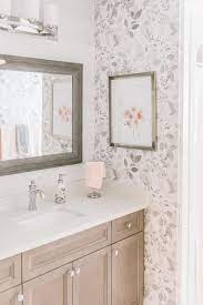 48 Of The Best Modern Farmhouse Wallpaper Maria Louise Design Small Bathroom Wallpaper Simple Bathroom Decor Simple Bathroom