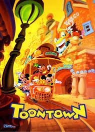 vintage disneyland poster toontown 1995 edited etsy in 2021 vintage disney posters vintage disneyland disney posters