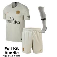 Show your support for psg in the champions league with this men's paris saint germain 2018/19 cl away match shirt from jordan. Paris Saint Germain Kids Away Kit Bundle 2018 19 Official Nike