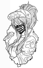 K Da Akali Neon Version Tattoo Design Kda Akali Tattoo Stencil Outline Spiderman Art Sketch Tattoo Designs