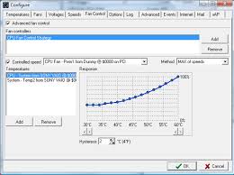 Works on windows as well (boot camp). Speedfan Download