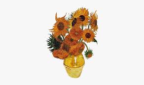 The artist used a definite outline to make the shape of the vase. Freetoedit Van Gogh Sunflowers Hd Hd Png Download Transparent Png Image Pngitem