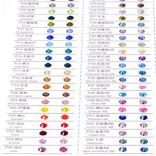 Qiao Brand Rhinestone Color Card Many Colors For Hot Fix