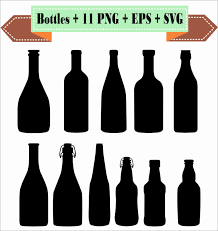 Bottles Bottle Of Wine Alcohol Beer Liquor Silhouette Vector Etsy Wine Bottle Bottle Silhouette Vector