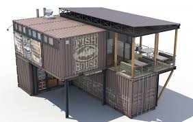 3d Model Container Fish House Container House Container Van House Shipping Container Home Designs