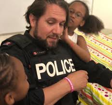 My adviice to future Cops: Drop your ego and have a bit of fun when  permissable. Also, Helen is the finest hairdresser ever! ❤️ #Throwback  #policefoundarions #formerleo #policing #cops #hairtok