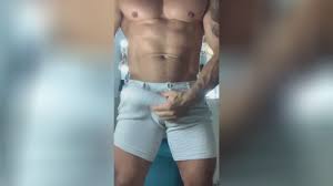 Sexy Muscle Hunk Diego Mineiro Shows His Big Fat Cock